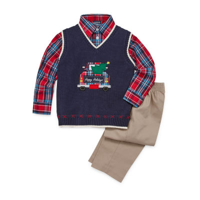 baby boy christmas sweater vest