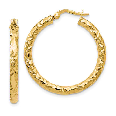 14K Gold 30mm Hoop Earrings - JCPenney