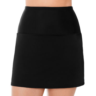 St. John's Bay Swim Skirt Swimsuit Bottom, Color: Black - JCPenney