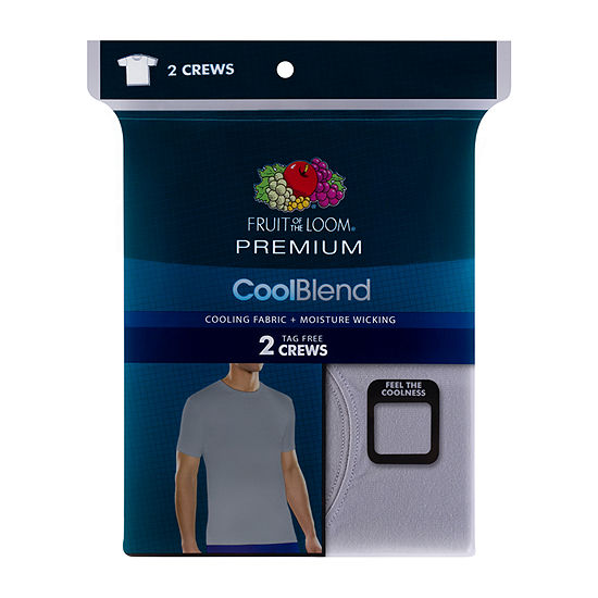 Fruit Of The Loom Premium CoolBlend 2-pc. Short Sleeve Crew Neck T-Shirt