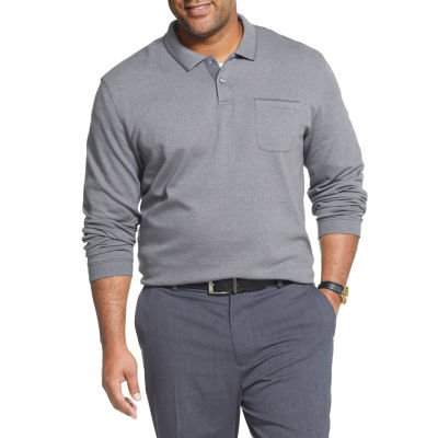 van heusen long sleeve polo shirts