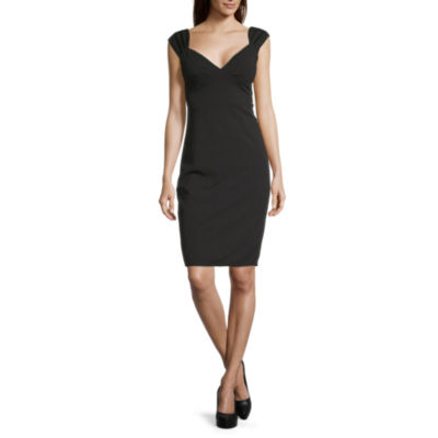 premier amour sleeveless lace sheath dress