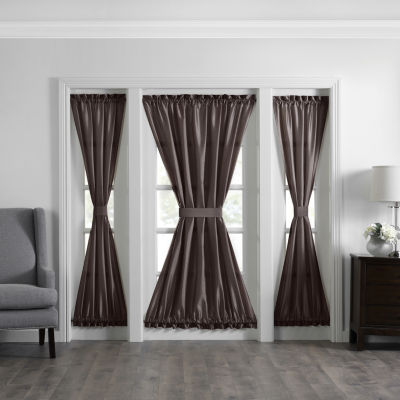 Elrene Home Fashions Colette Light-Filtering Rod Pocket Door Panel Curtain