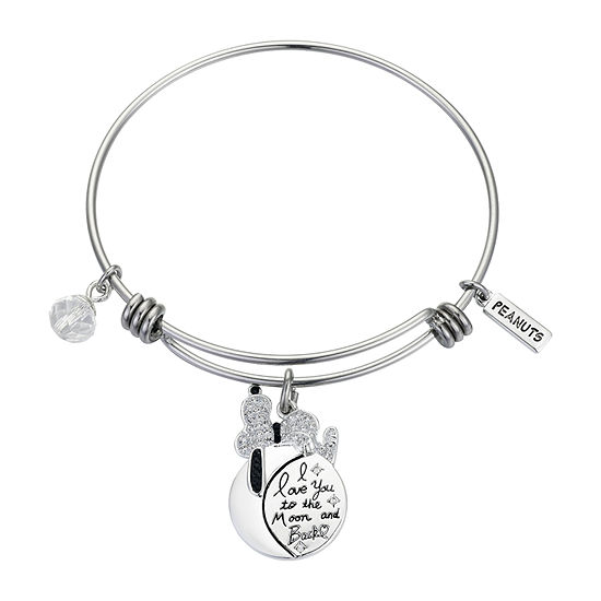 Footnotes Stainless Steel Snoopy Bangle Bracelet