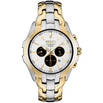 seiko chronograph two tone