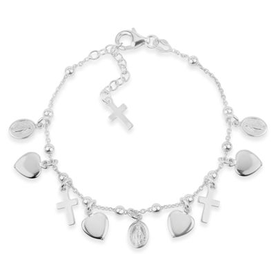 silver charm bracelets for women