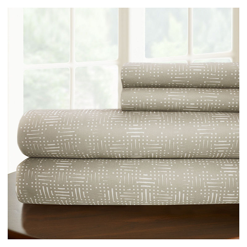 Microfiber Easy Care Wrinkle Resistant Sheet Set, King, Brown