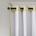 Intelligent Design Kennedy Geometric 50"W X 84"L Blackout Grommet Top Single Curtain Panel