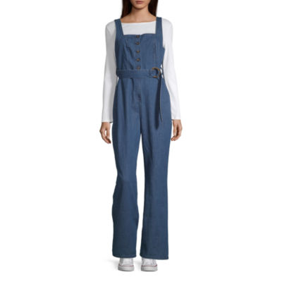 jcpenney denim jumpsuit