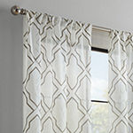 Mercantile Ember Sheer Rod Pocket Set of 2 Curtain Panel