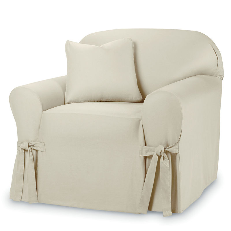 Sure Fit Cotton Duck Chair Slipcover