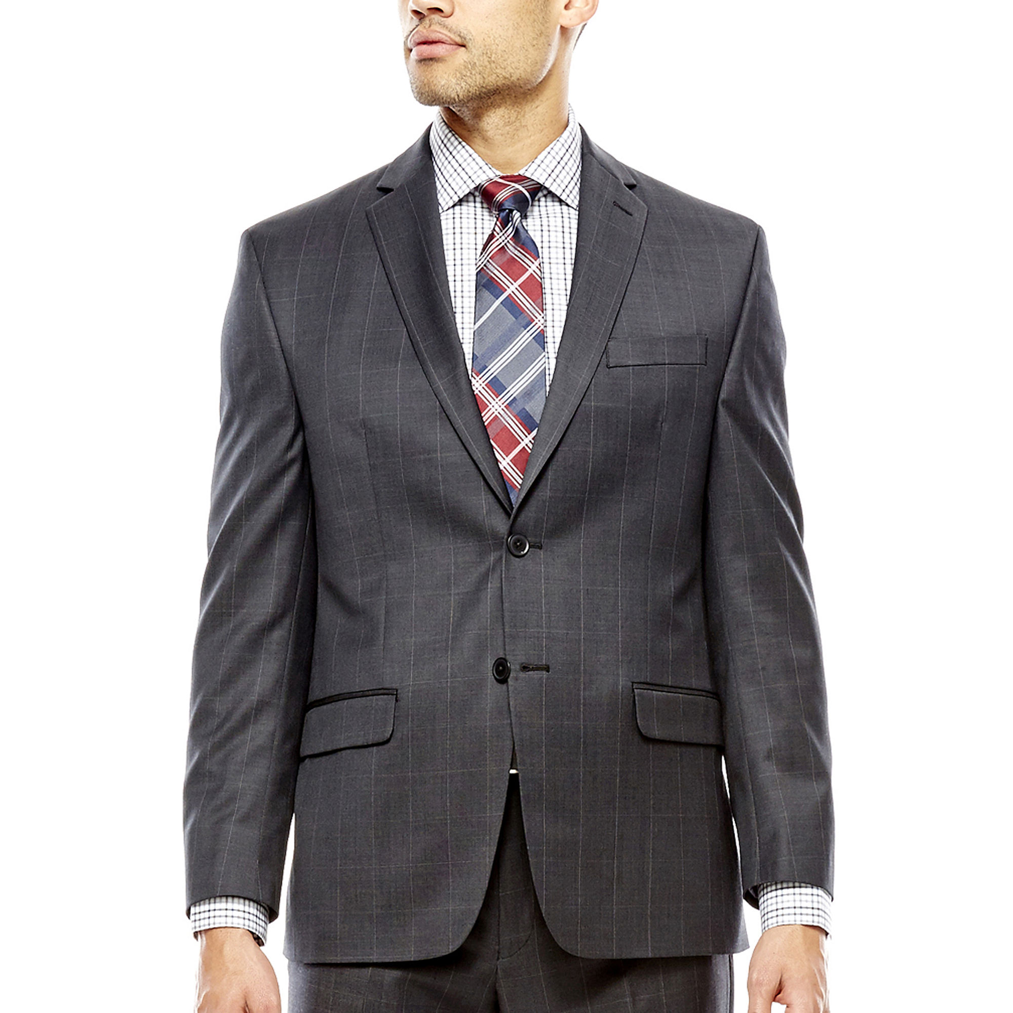 UPC 824972452205 - Collection by Michael Strahan Charcoal Windowpane ...