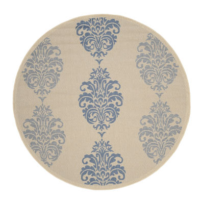 Safavieh Ray Floral Floral Indoor Outdoor Round Area Rug