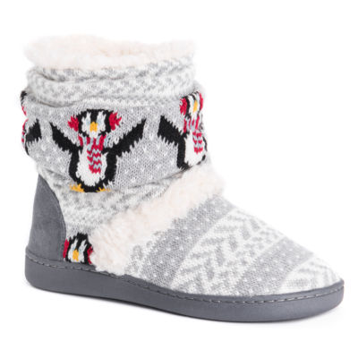 muk luks bootie slippers women's