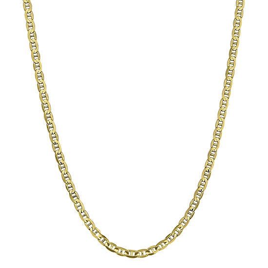 10K Gold Solid Anchor Chain Necklace