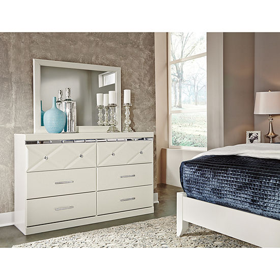 Signature Design By Ashley Dreamur Dresser Color Champagne