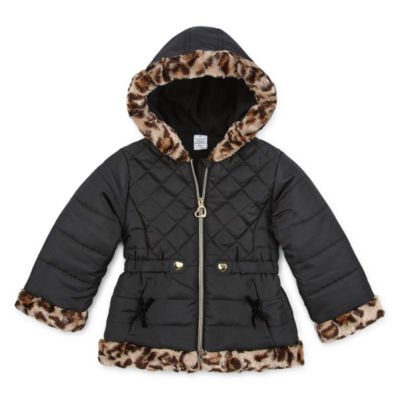 toddler puffer jacket with fur hood