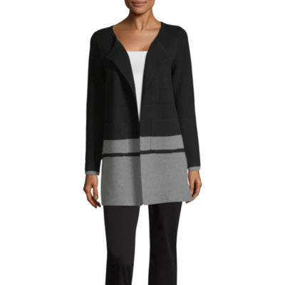liz claiborne womens long sleeve open front cardigan