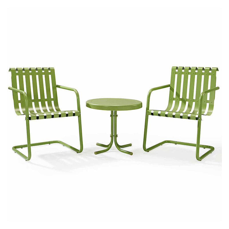 Crosley Griffith Metal 3-Pc. Patio Lounge Set, Green