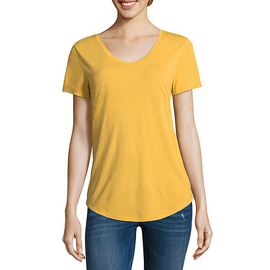 ANA Voop Neck T Shirt Tall JCPenney