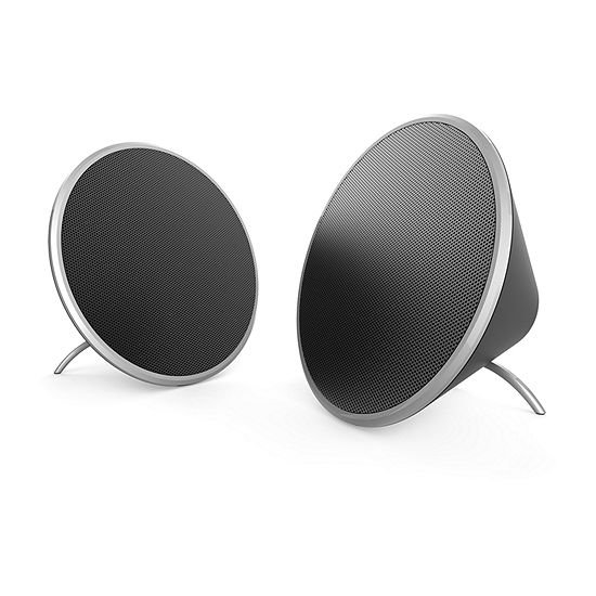 Brookstone Acoustics Desktop True Wireless Speakers Color Black