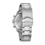 Bulova Marine Star Mens Chronograph Silver Tone Stainless Steel Bracelet Watch 96b256