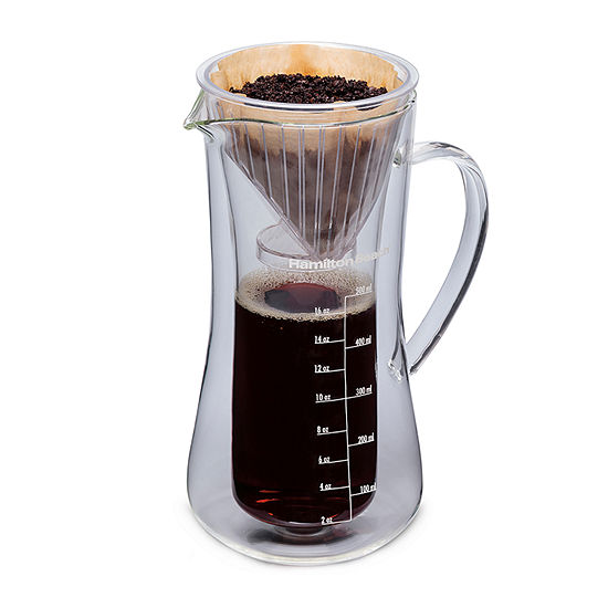 Hamilton Beach® Pour Over Coffee Maker, 17 Ounce Glass Carafe