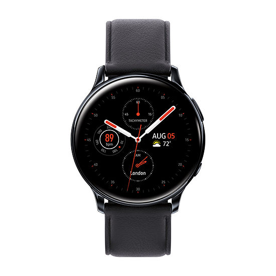 Samsung Galaxy Active 2 LTE Mens Black Leather Smart Watch-Sm-R835uskaxar - JCPenney