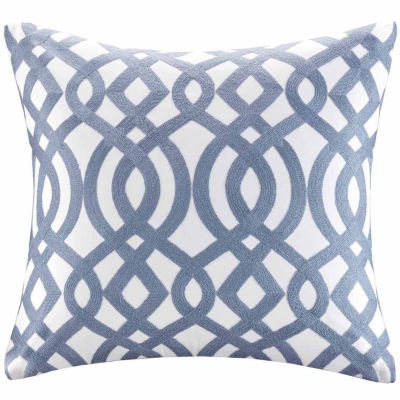 Madison Park Signature Trellis Cotton EmbroideredSquare Throw Pillow - JCPenney