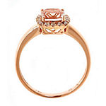 LIMITED QUANTITIES! Womens 1/6 CT. T.W. Genuine Pink Morganite 14K Rose Gold Cocktail Ring
