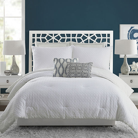Ayesha Curry Heavenly Textured 3 Pc Jacquard Comforter Set Color
