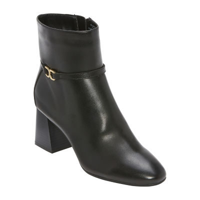 liz claiborne womens eastriver booties block heel