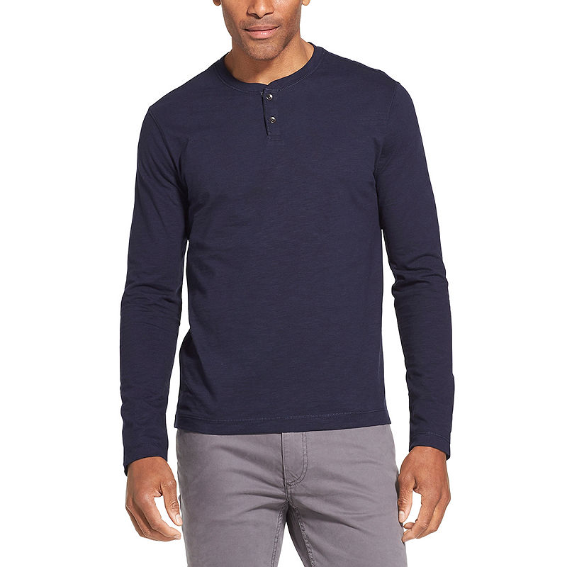 UPC 767672469251 product image for Van Heusen Long Sleeve Henley Shirt | upcitemdb.com