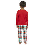 North Pole Trading Co. Tartan Plaid Toddler Unisex 2-pc. Christmas Pajama Set