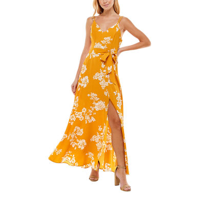 premier amour sleeveless floral maxi dress