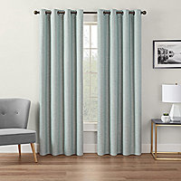JCPenney Home Rockford Sheer Grommet-Top Curtain Panel Khaki 63"  W362M 