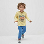 Okie Dokie Toddler Boys Jogger Mid Rise Cuffed Sweatpant