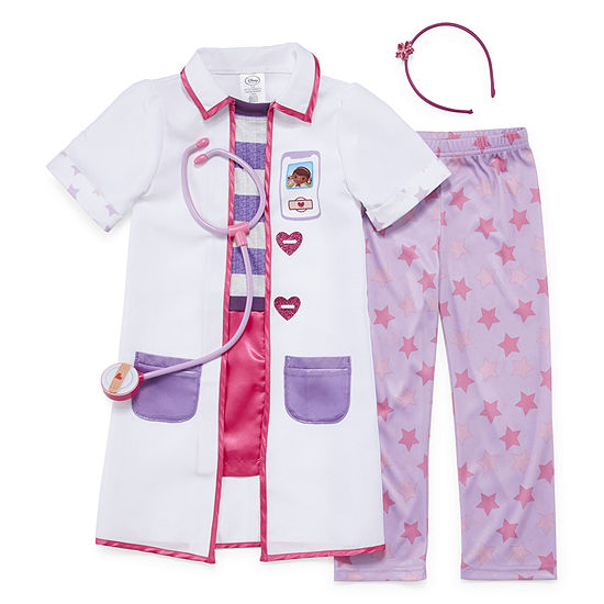 Disney Collection Doc Mcstuffins 4 Pc Dress Up Costume Girls 2 8