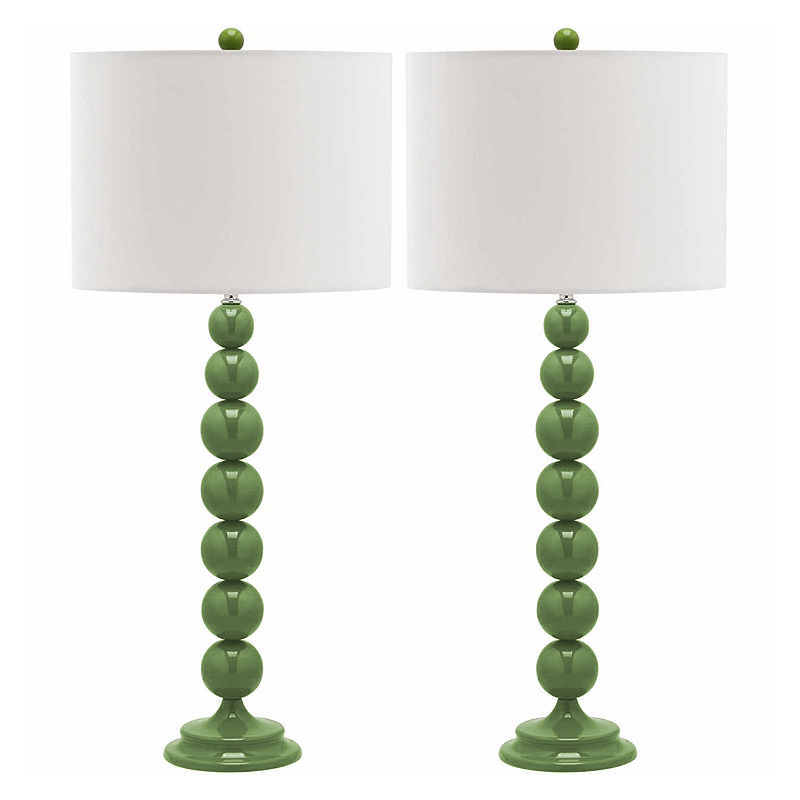 Safavieh Pearl Stacked Ball Lamp- Set Of 2, Blue
