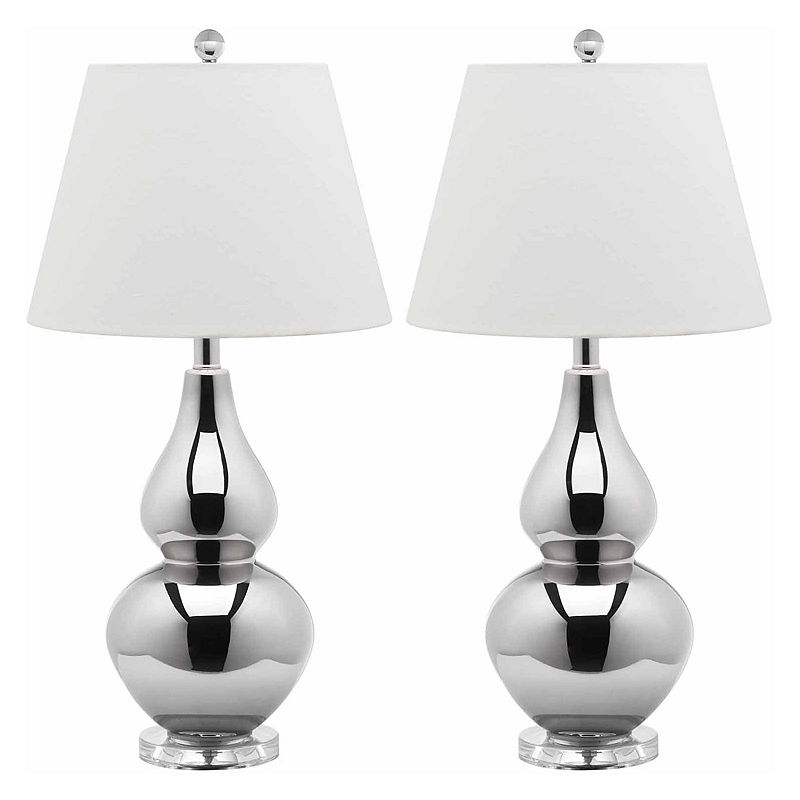 Safavieh Mandy Lamp- Set Of 2, Silver