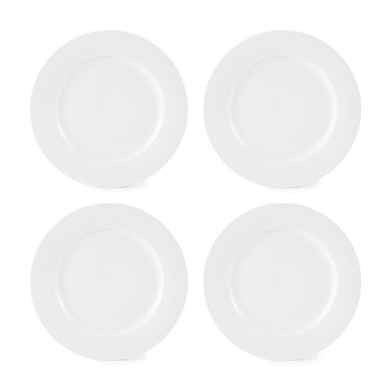 Home Expressions Porcelain Rim 4-pc. Dinner Plates