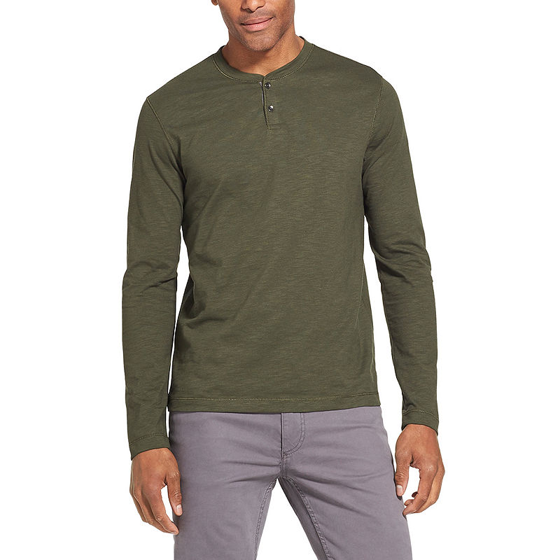 UPC 767672469206 product image for Van Heusen Long Sleeve Henley Shirt | upcitemdb.com