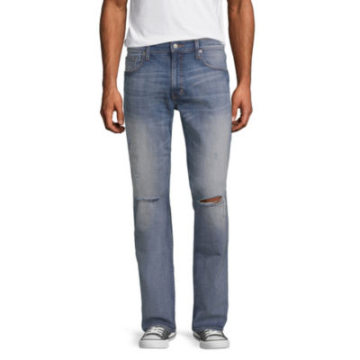 athletic fit bootcut jeans