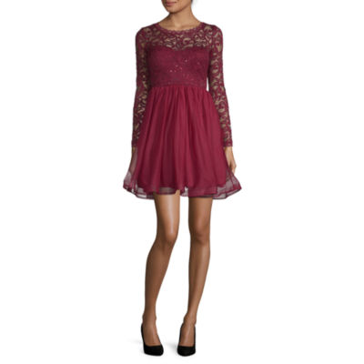 jcpenney maroon dress