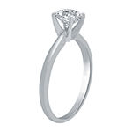 Womens 1 CT. T.W. Genuine White Diamond 14K White Gold Round Solitaire Engagement Ring