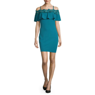 by&by-Juniors Short Sleeve Dress Set, Color: Teal - JCPenney