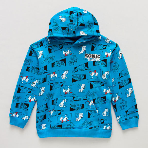 Little & Big Kid Boys Long Sleeve Sonic the Hedgehog Hoodie