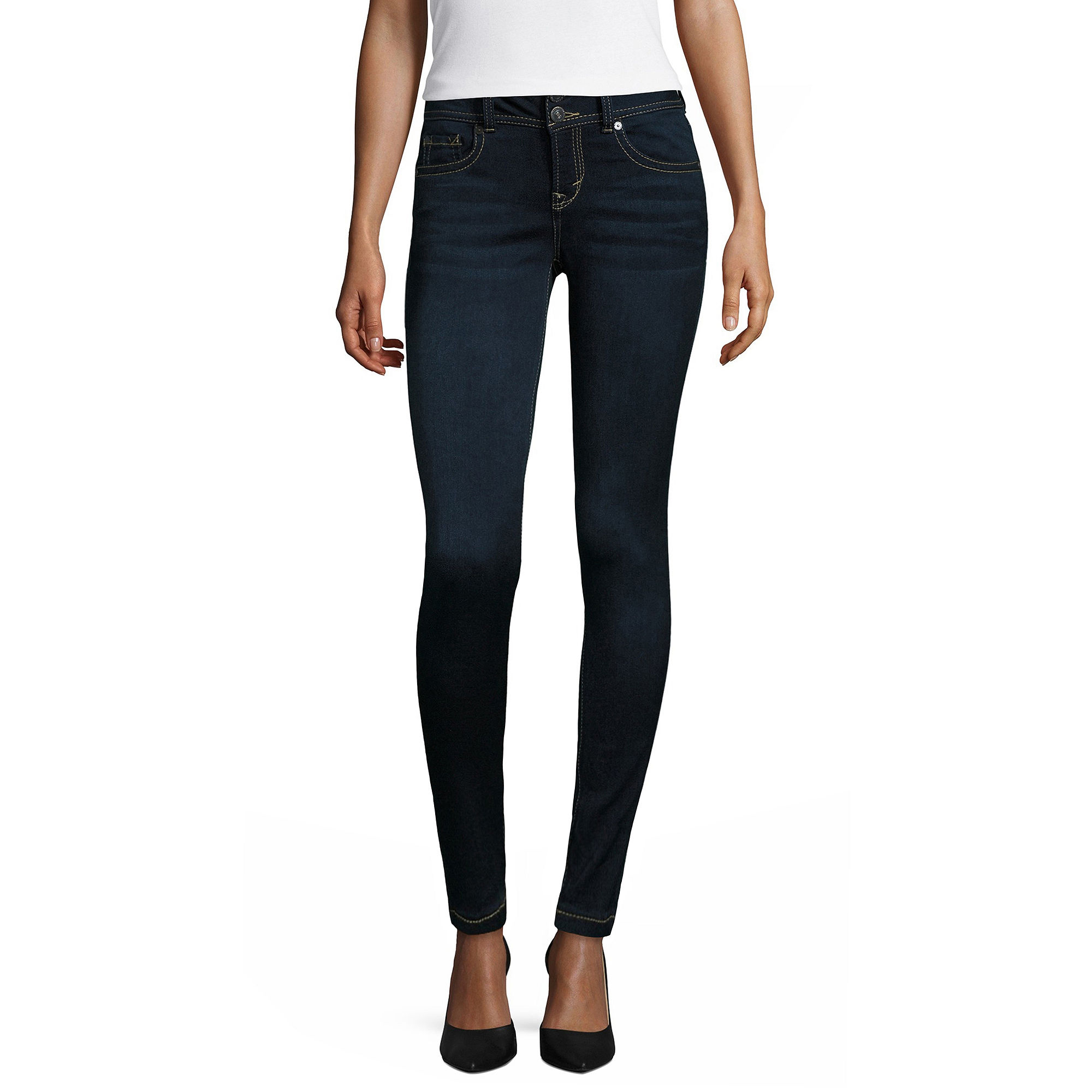 UPC 098713320928 - Juniors' Wallflower Faded Ultra Skinny Jeans, Teens ...