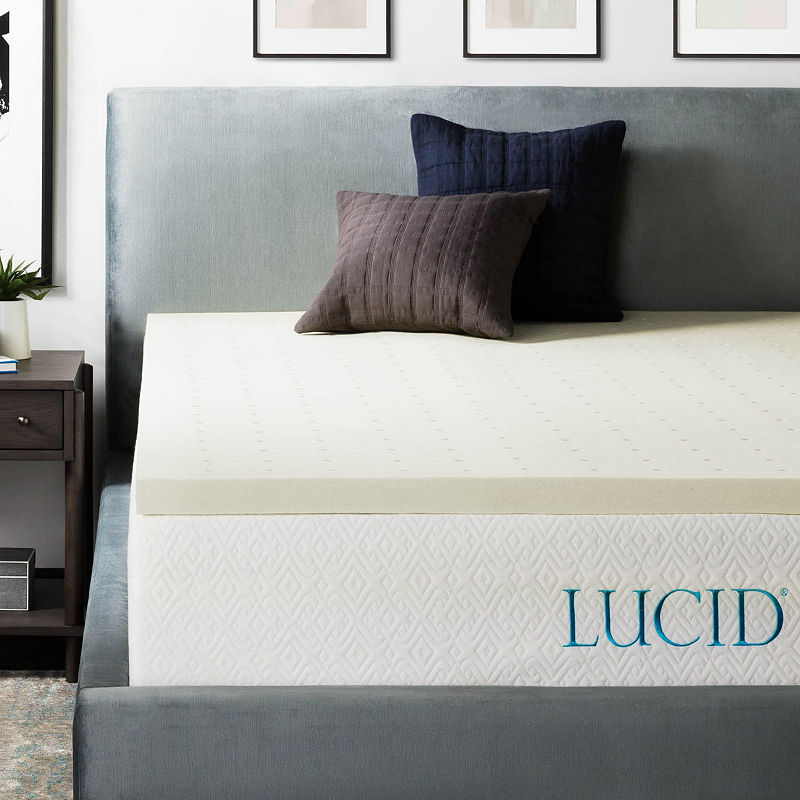 UPC 810025017064 product image for Lucid 2 Inch Ventilated Memory Foam Mattress Topper | upcitemdb.com