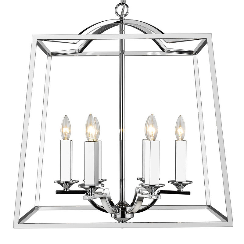 Athena 6-Light Pendant In Chrome, Silver